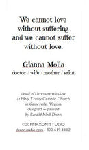 St. Gianna Molla Prayer Cards, dozen