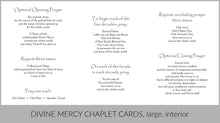 Divine Mercy Prayer Cards