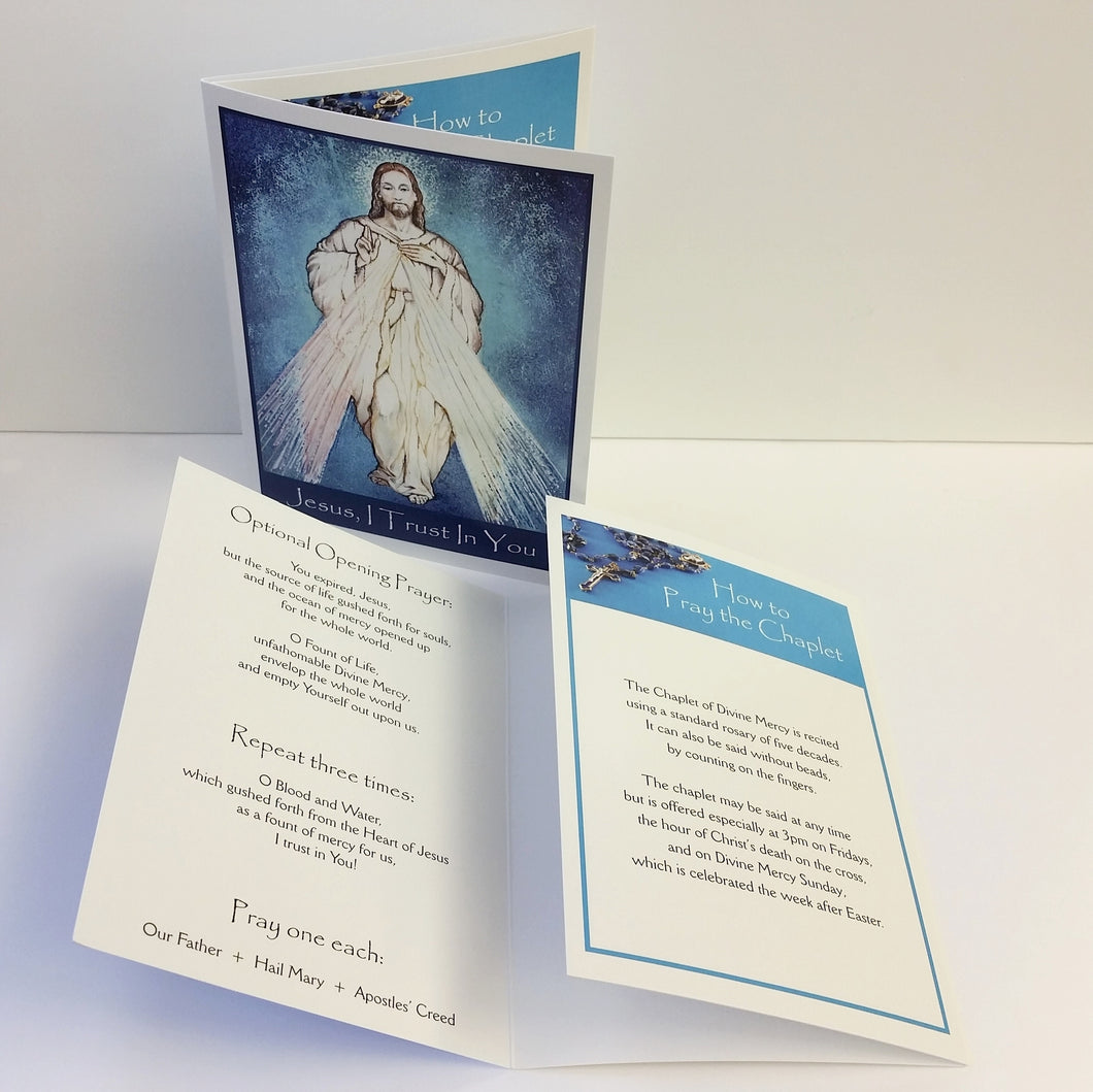 Divine Mercy Chaplet Cards