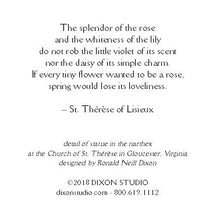 St. Thérèse of Lisieux Prayer Cards, dozen